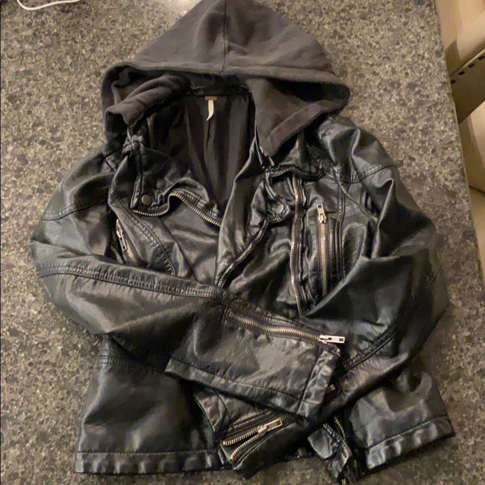 Free People leather jacket